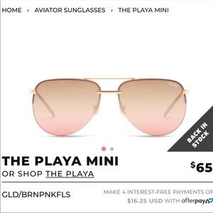 NEW! Quay Playa Mini Sunglasses
